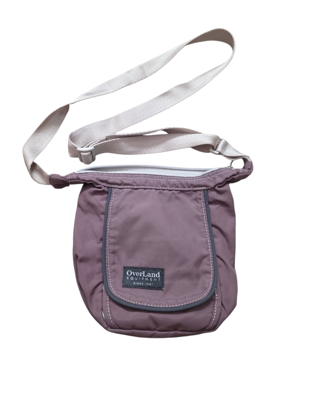 OverLand Equipment Placer Cream Purple Hiking Waist Pack Zip Closure Adjustable